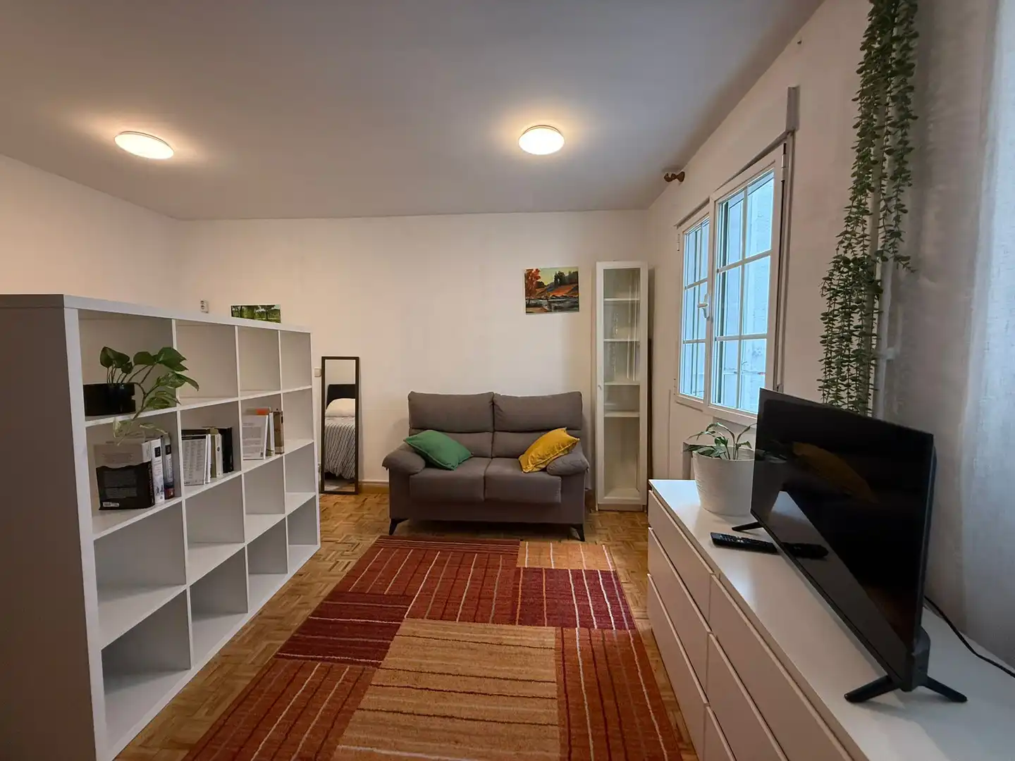 Living room of Study for rent in Madrid  with Air Conditioner, Heating and Balcony