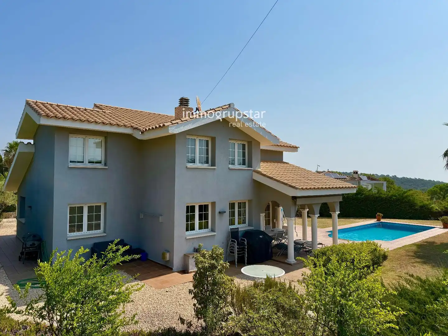 Vista exterior de Casa o chalet en venta en Calonge i Sant Antoni con Calefacción, Terraza y Piscina