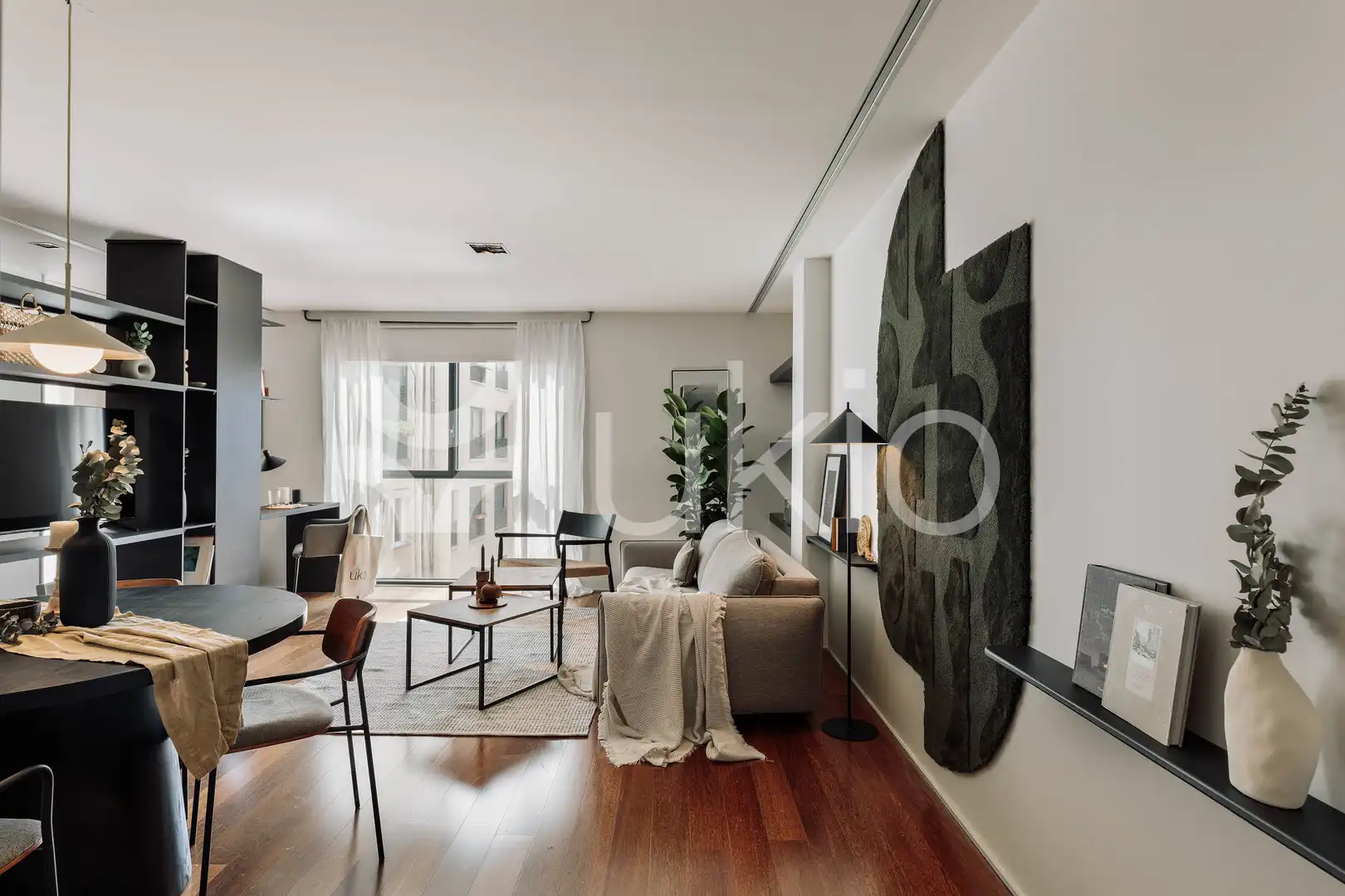 Living room of Apartments for rent in Barcelona  with Air Conditioner, Heating and Furnished