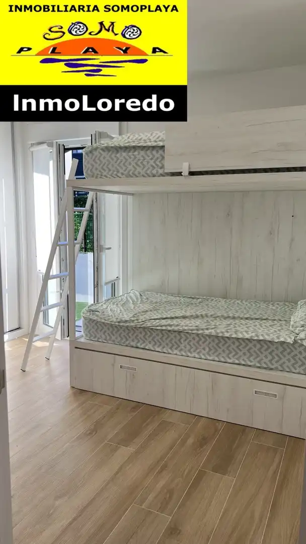 Schlafzimmer von Wohnung zum Verkauf in Ribamontán al Mar mit Heizung, Privatgarten und Abstellraum
