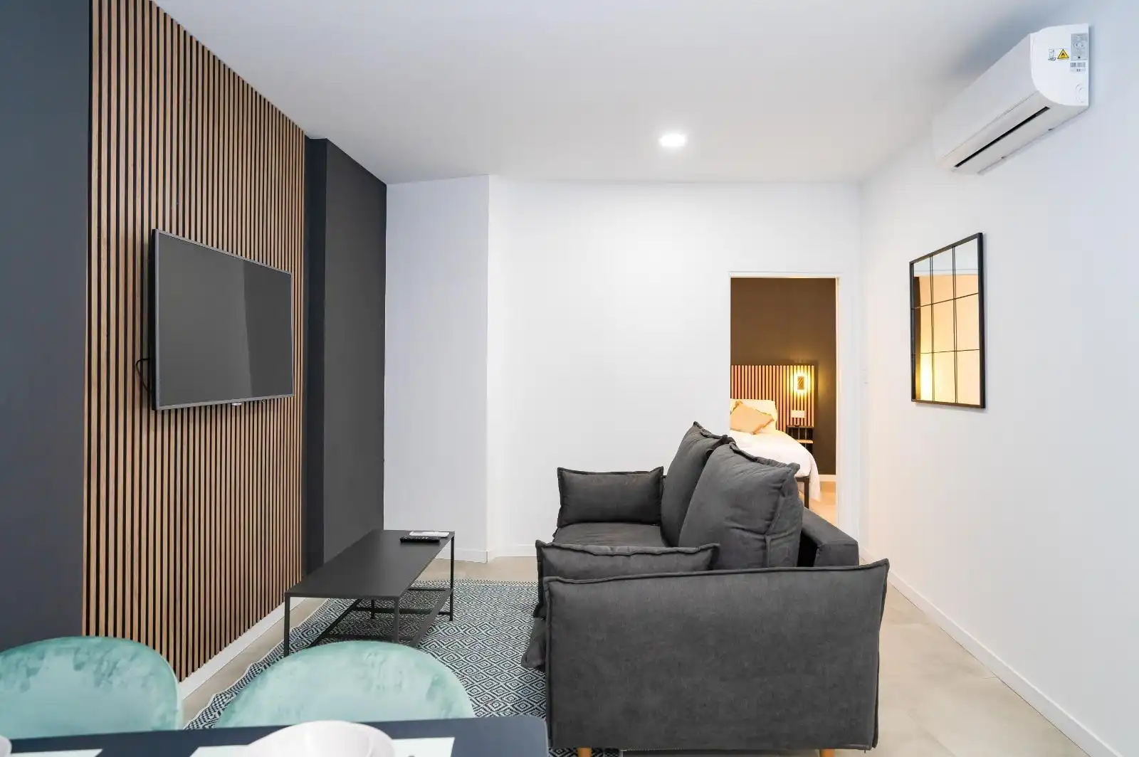 Sala d'estar de Pis en venda en Málaga Capital amb Aire condicionat, Moblat i Piscina comunitària