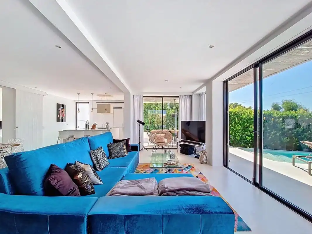 Living room of Houses for sale in Sant Josep de sa Talaia  with Air Conditioner, Heating and Terrace