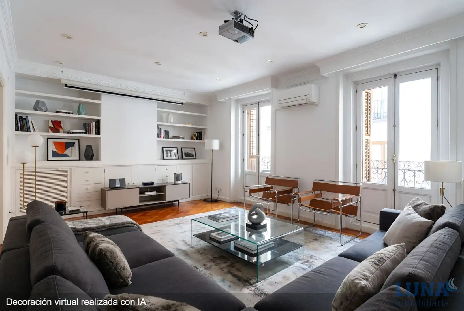 Wohnzimmer von Wohnung zum Verkauf in Madrid mit Klimaanlage, Heizung und Parkett