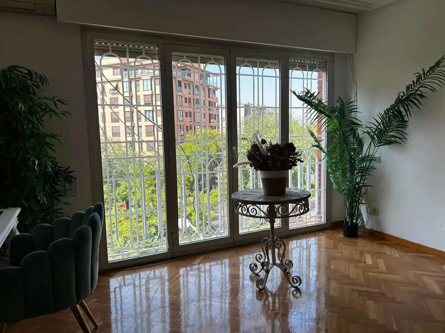 Terrasse von Wohnung zur Miete in Madrid mit Klimaanlage, Heizung und Parkett