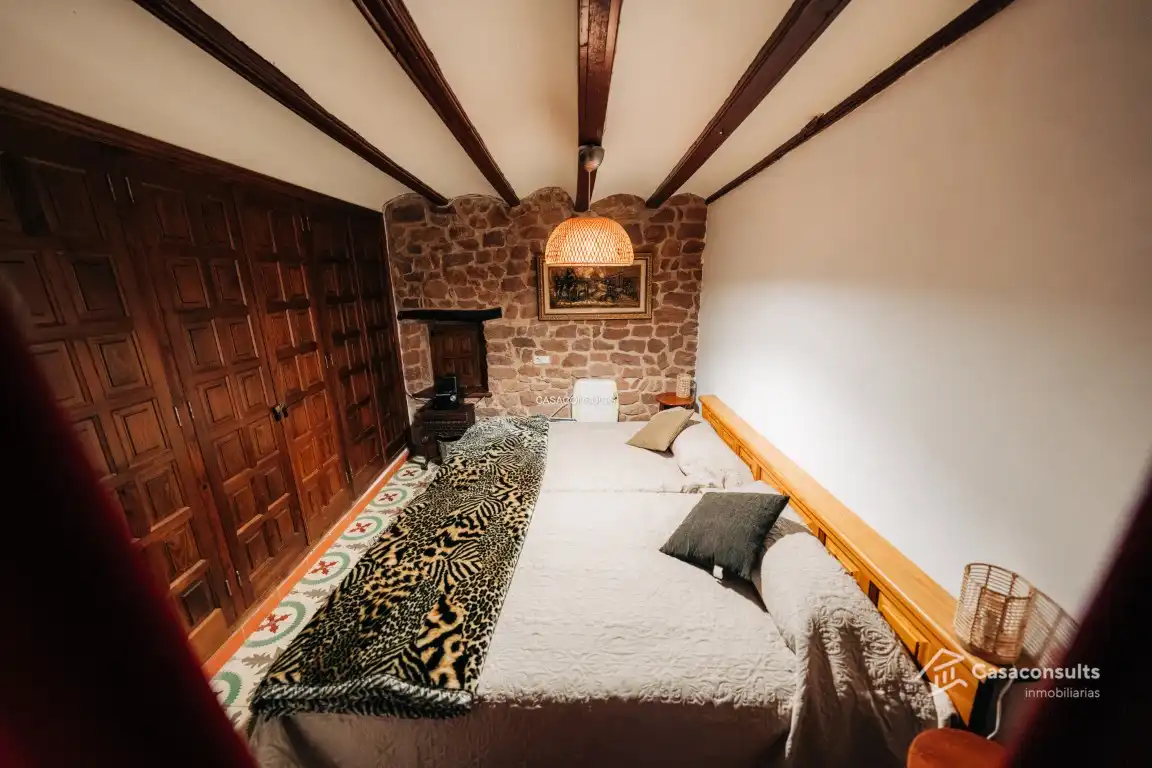 Bedroom of Houses for sale in Vilafamés  with Air Conditioner, Heating and Terrace