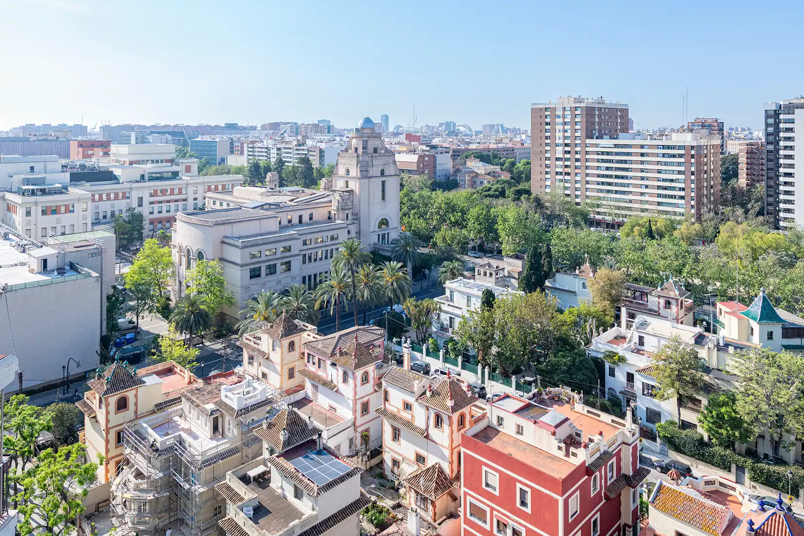 Vista exterior de Pis de lloguer en Valencia amb Aire condicionat, Calefacció i Jardí privat