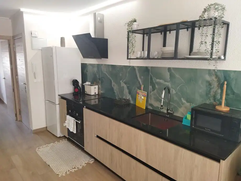 Küche von Wohnung zur Miete in Santa Pola mit Klimaanlage, Heizung und Möbliert