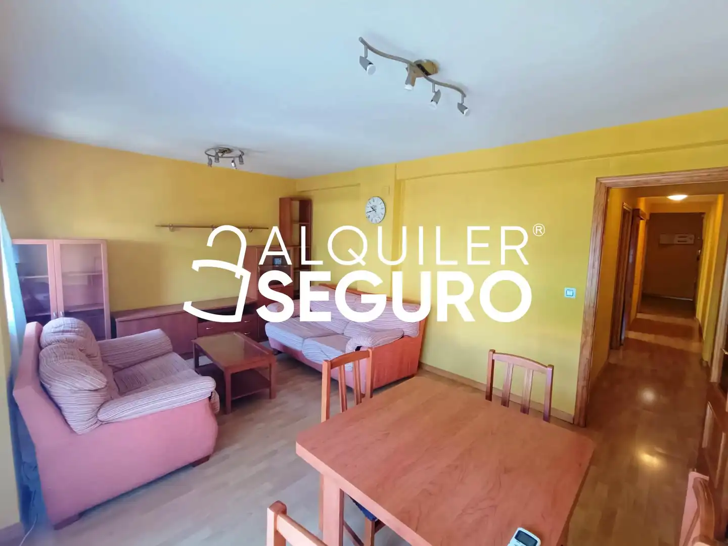 Sala d'estar de Pis de lloguer en Getafe amb Aire condicionat, Calefacció i Moblat