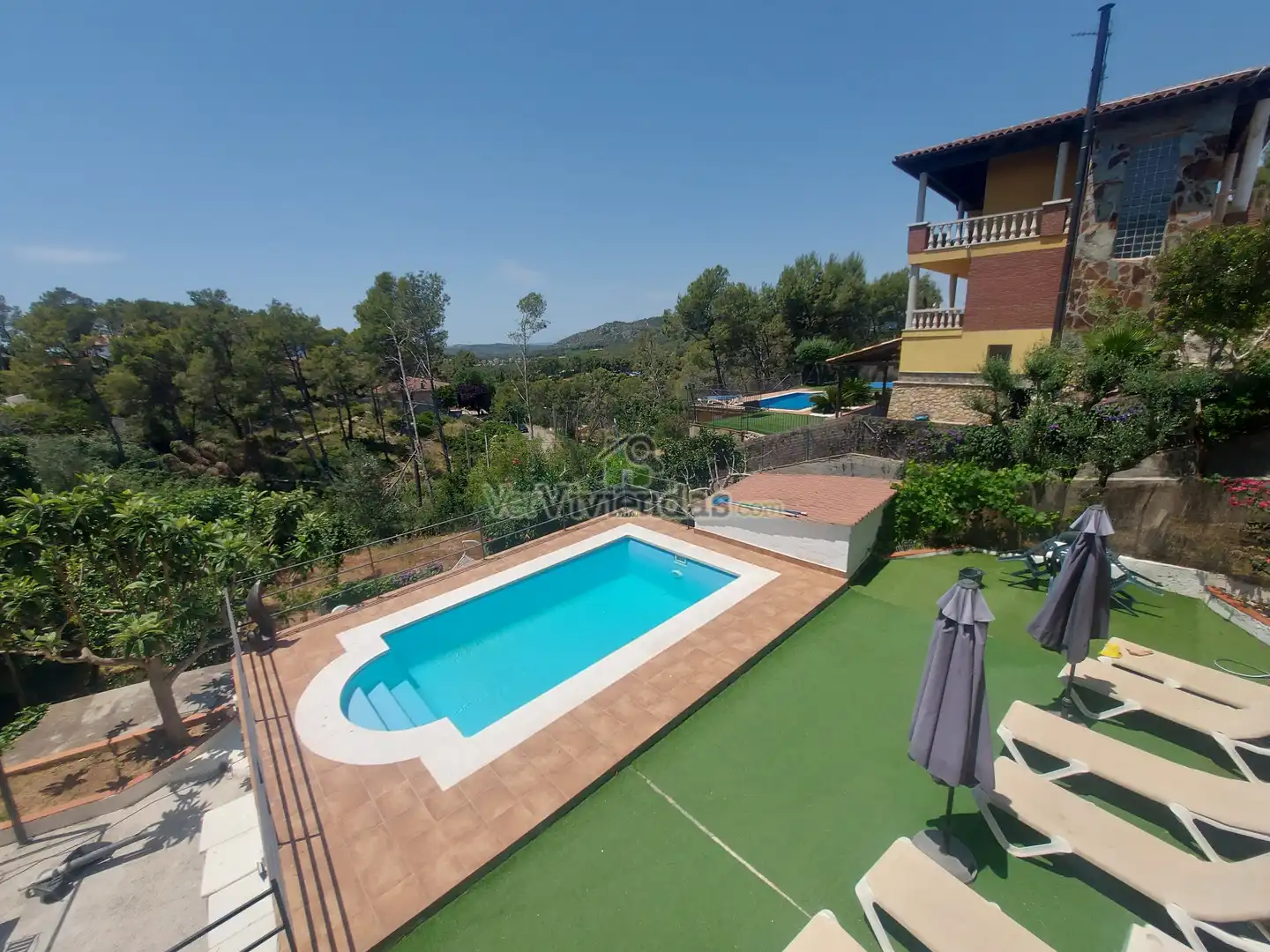 Piscina de Casa o xalet en venda en Olivella amb Calefacció, Jardí privat i Parquet