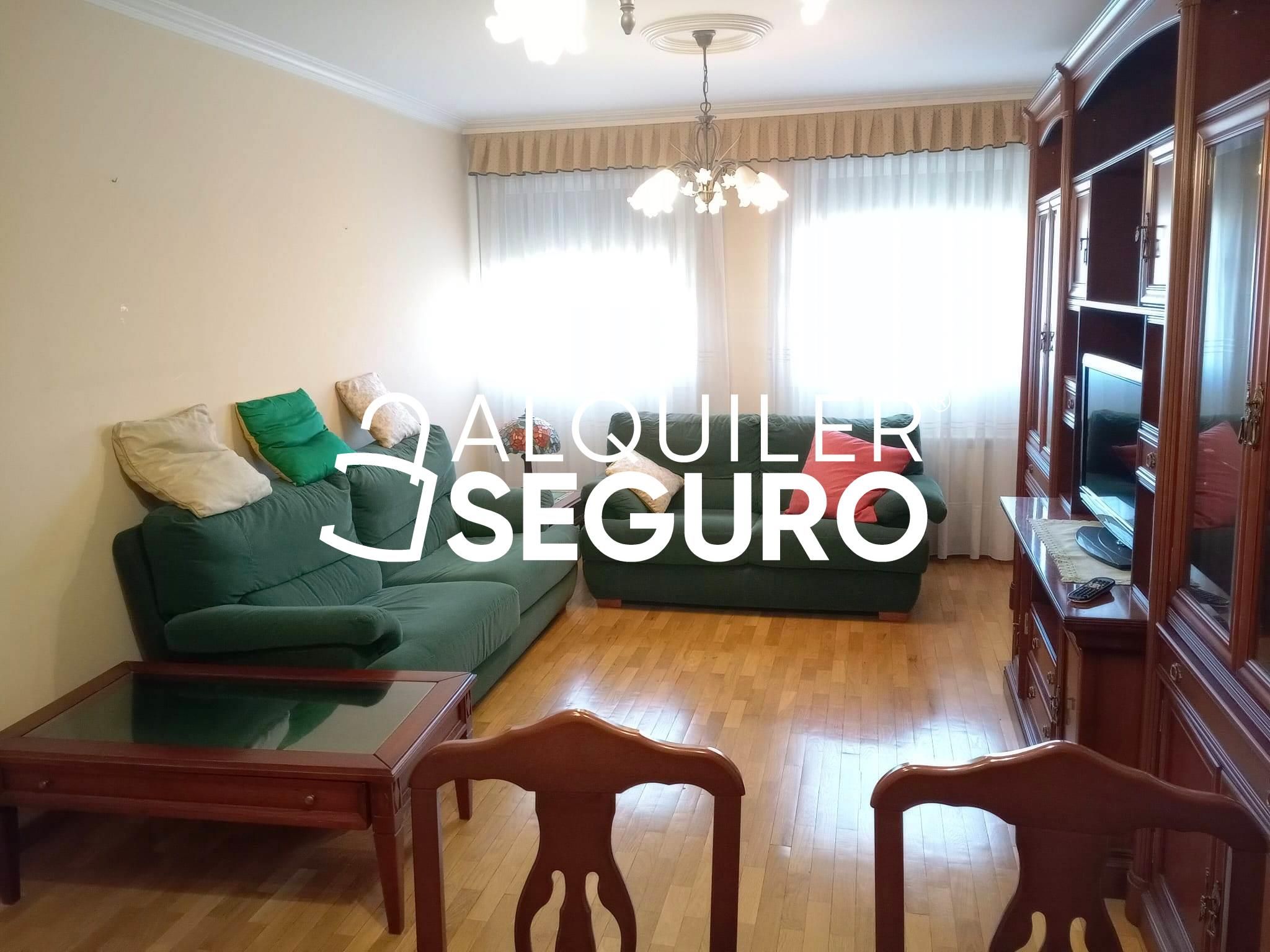 Sala d'estar de Pis de lloguer en Valladolid Capital amb Calefacció i Moblat