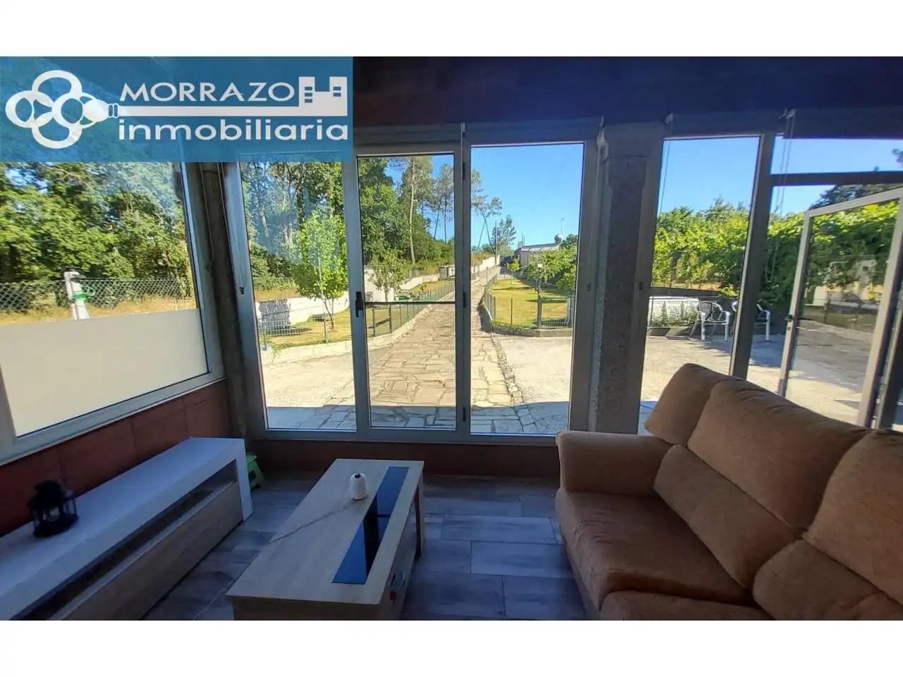 Vista exterior de Casa o chalet en venta en A Estrada  con Aire acondicionado, Piscina y Amueblado