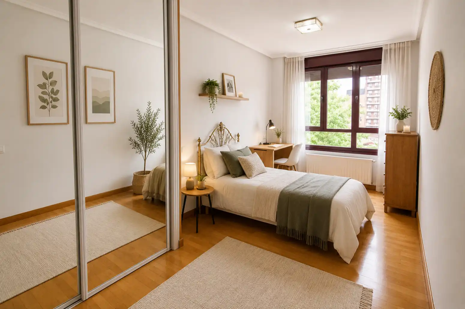 Bedroom of Flat for sale in Oviedo   with Heating, Parquet flooring and Terrace