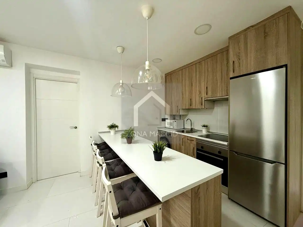 Cocina de Piso de alquiler en Madrid con Aire acondicionado y Amueblado