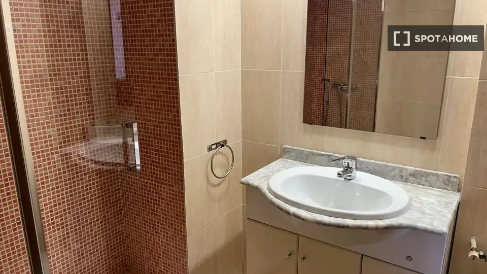 Bathroom of Flat for rent in Madrid  with Air Conditioner, Heating and Furnished