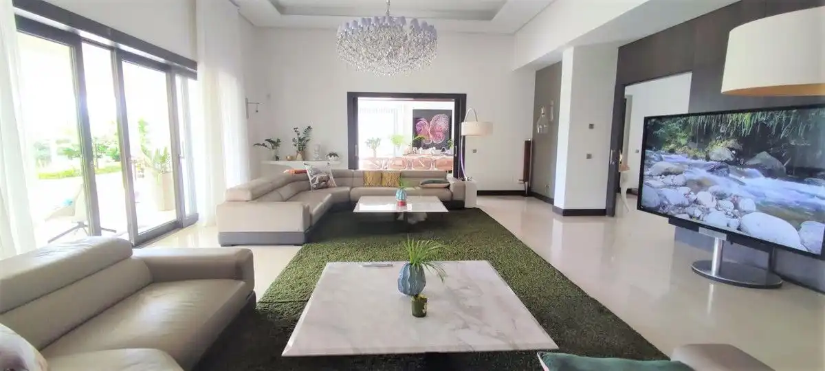 Sala de estar de Casa o chalet en venta en Benahavís con Aire acondicionado, Jardín privado y Terraza