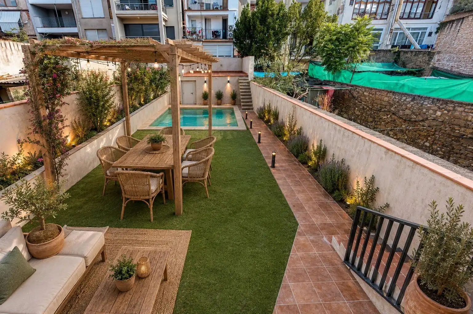 Terrasse von Wohnung zum Verkauf in Igualada mit Klimaanlage, Privatgarten und Terrasse