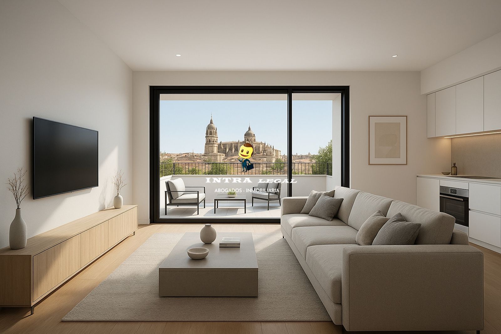 Sala d'estar de Àtic en venda en Salamanca Capital amb Calefacció i Terrassa