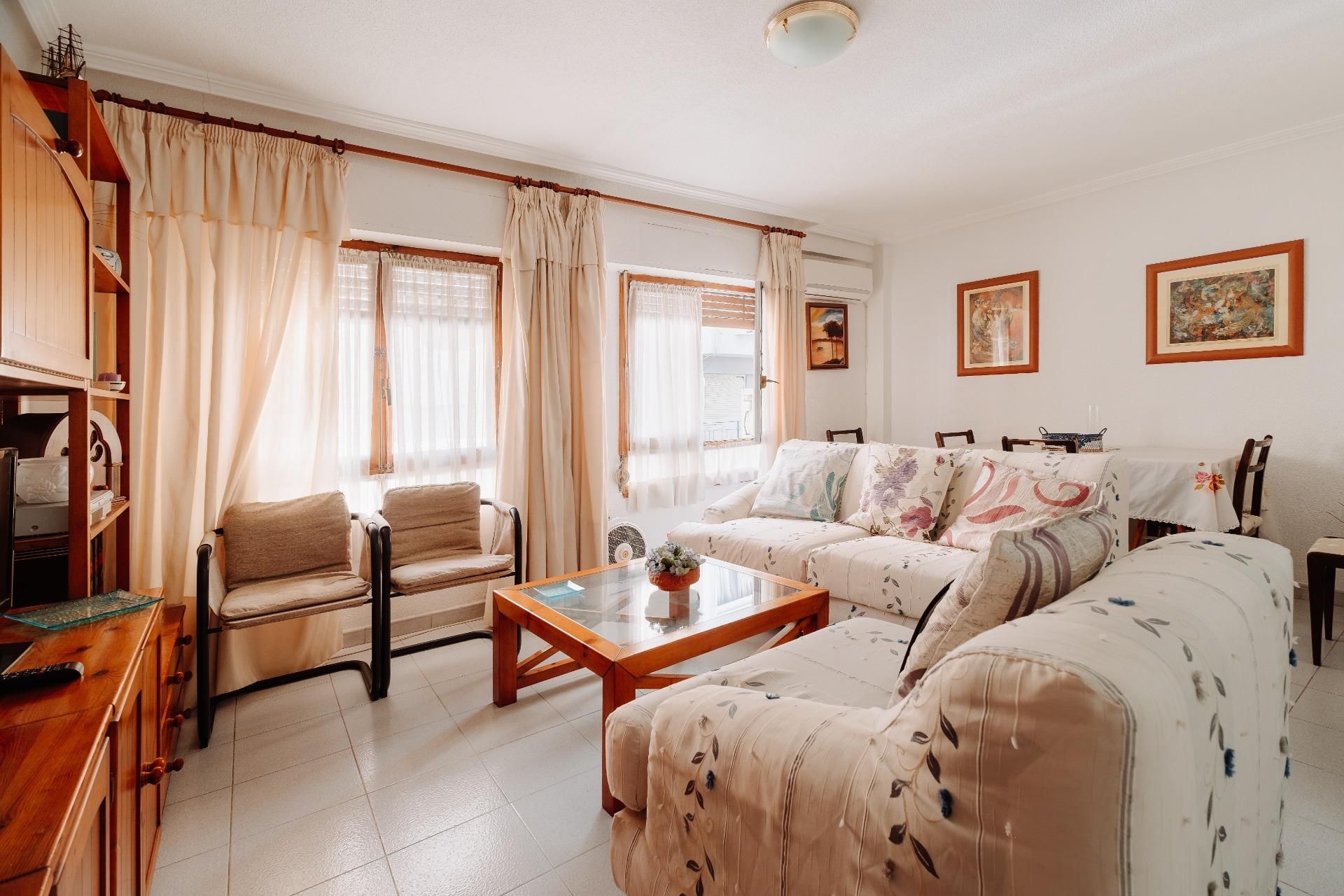 Sala de estar de Piso en venta en Alicante / Alacant con Aire acondicionado y Calefacción