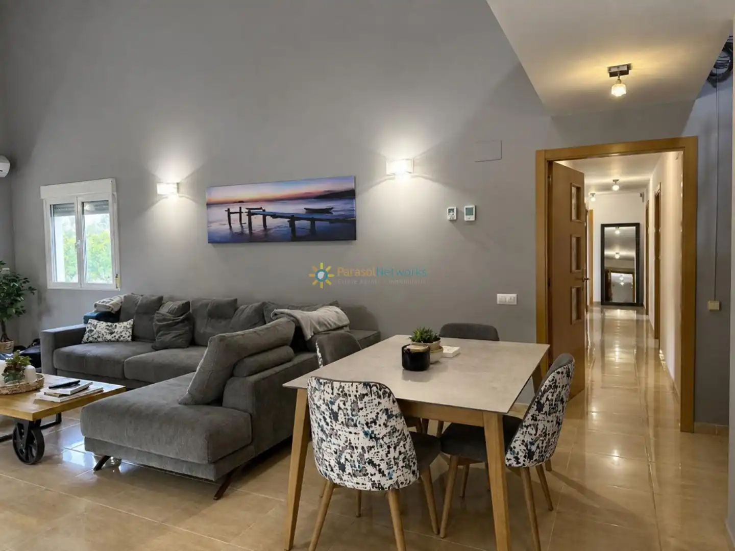 Living room of Houses for sale in Ontinyent  with Air Conditioner, Private garden and Terrace