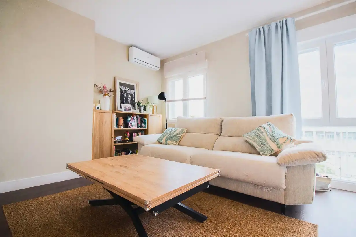 Sala de estar de Piso en venta en Madrid con Aire acondicionado, Trastero y Amueblado