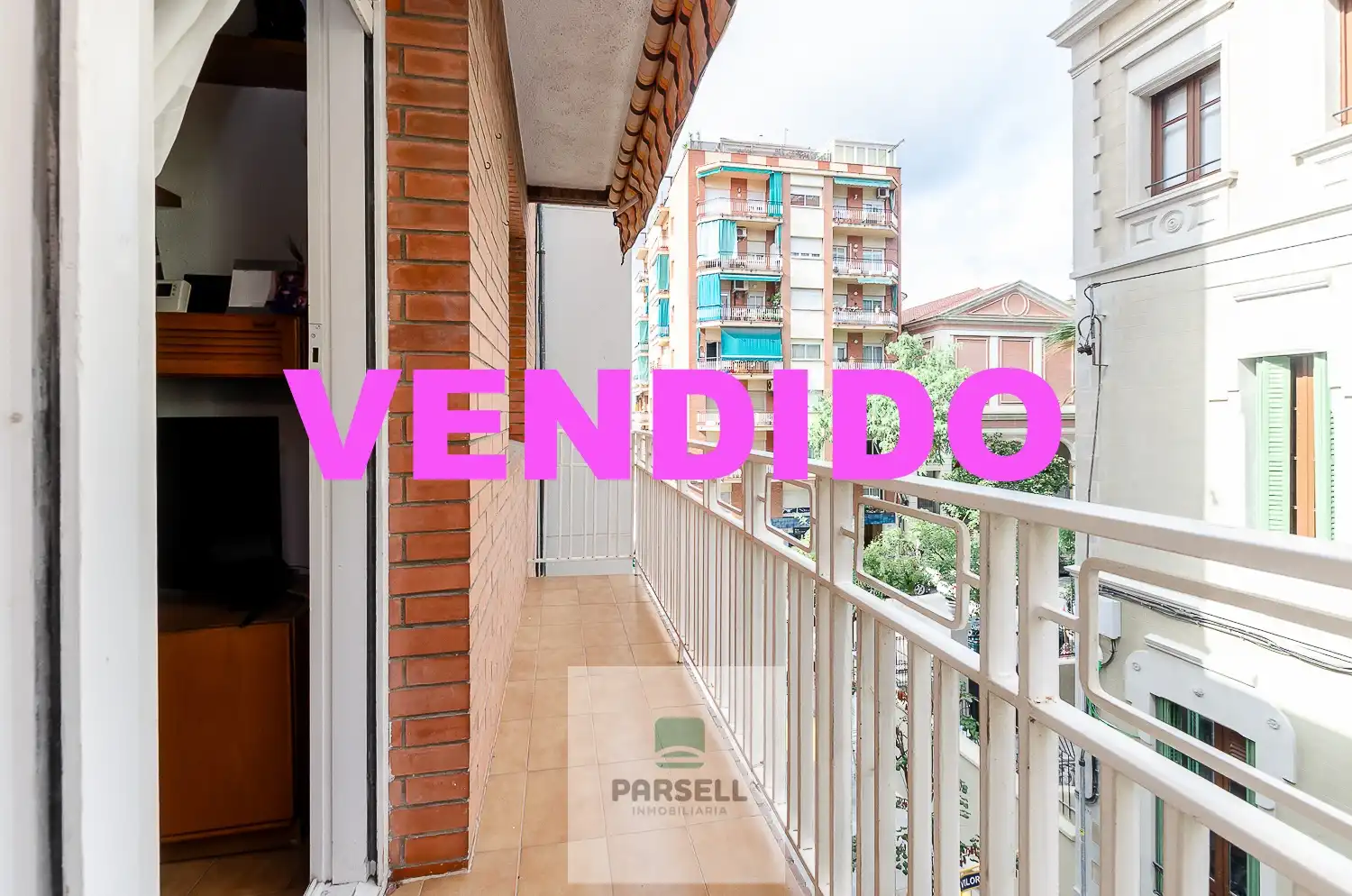 Balcony of Flat for sale in Barcelona  with Heating, Furnished and Oven