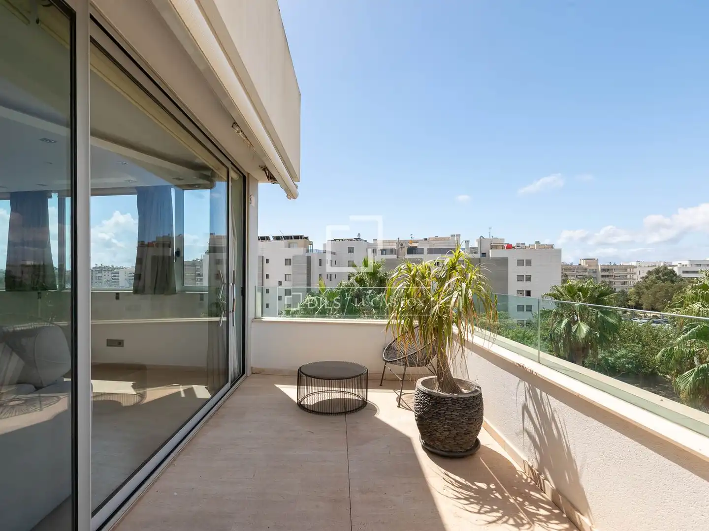 Terrace of Flat for sale in Eivissa  with Air Conditioner, Swimming Pool and Furnished