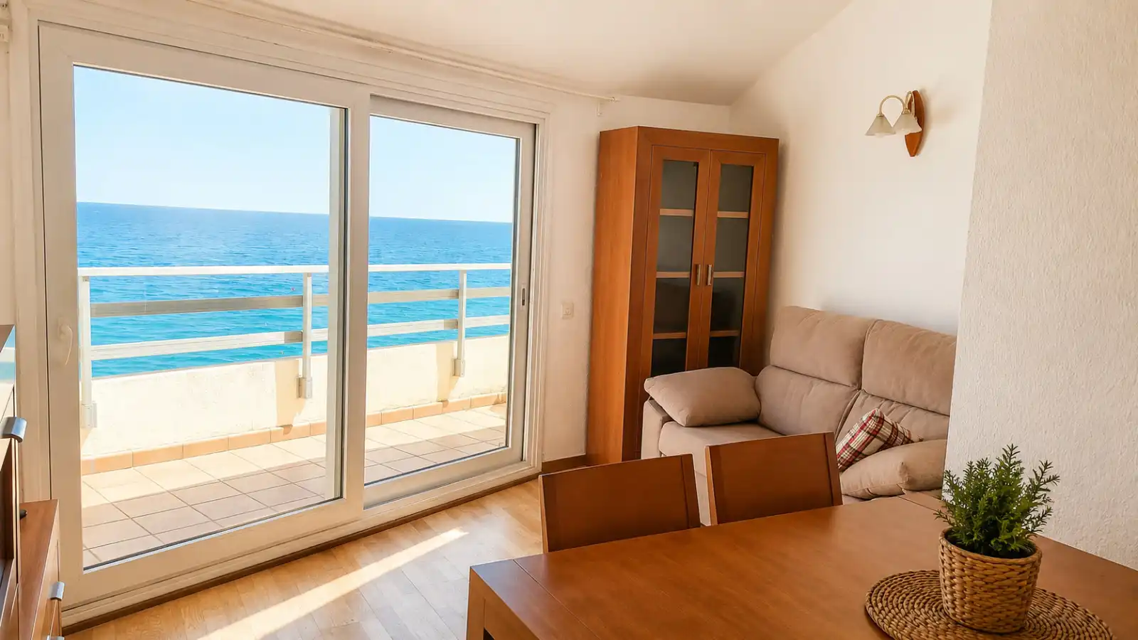 Sala de estar de Piso de alquiler en Badalona con Terraza, Amueblado y Balcón