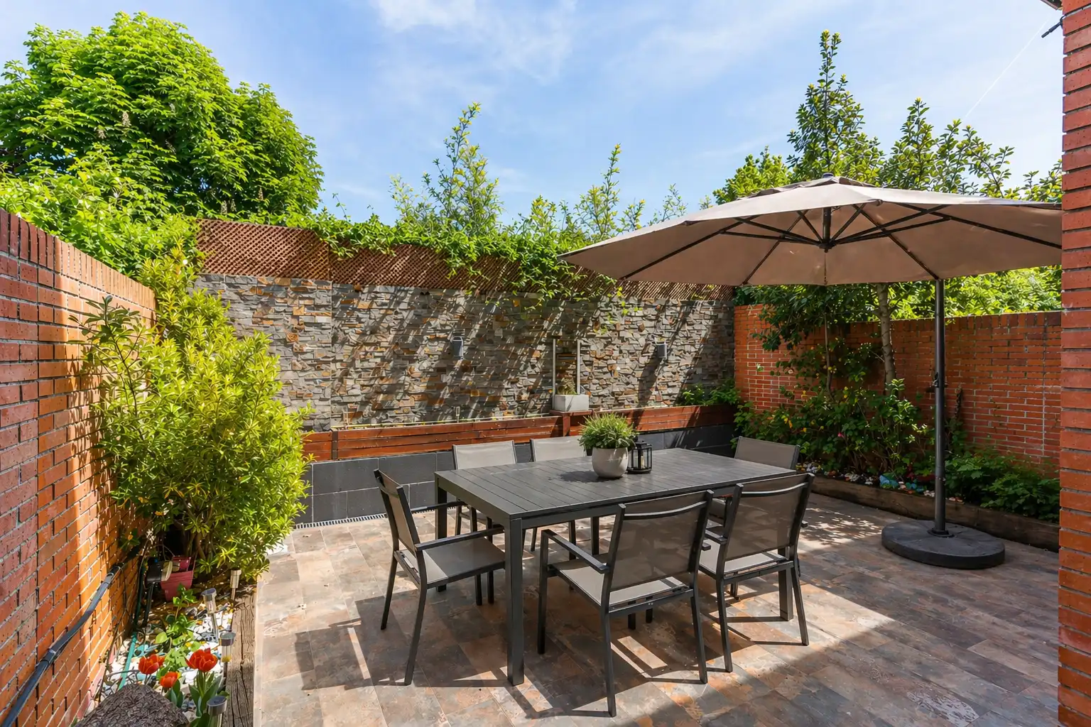 Terrace of Detached homes for sale in Las Rozas de Madrid  with Heating, Private garden and Swimming Pool