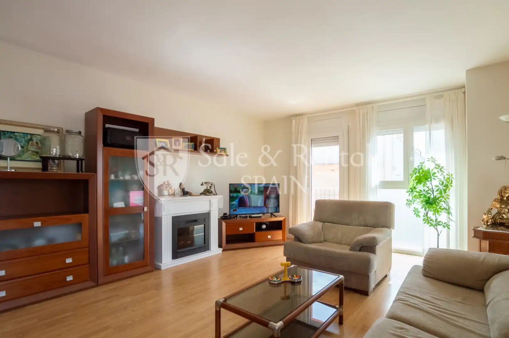 Sala de estar de Piso en venta en Blanes con Aire acondicionado y Terraza