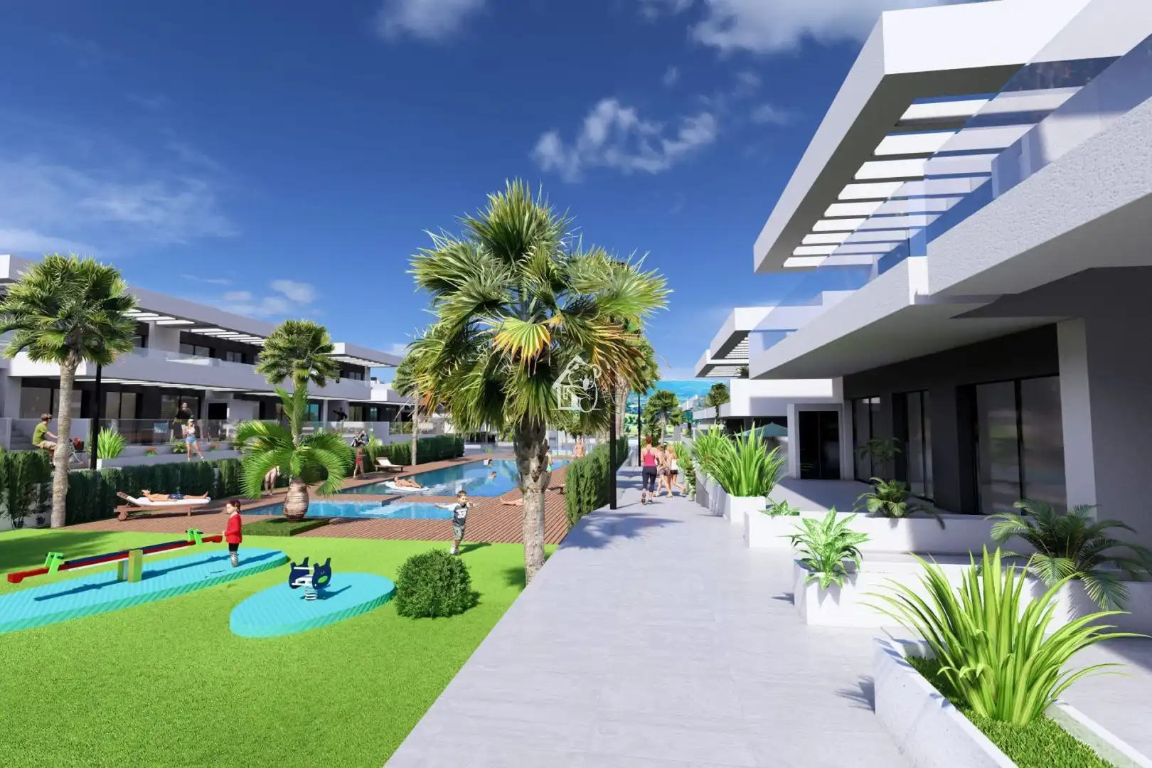 Vista exterior de Apartamento en venta en Algorfa con Aire acondicionado, Parquet y Terraza