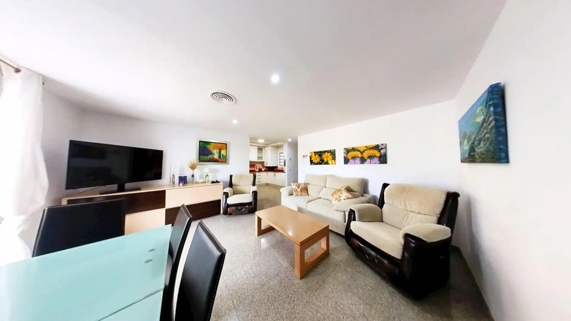 Living room of Flat for sale in Lújar  with Air Conditioner, Terrace and Balcony