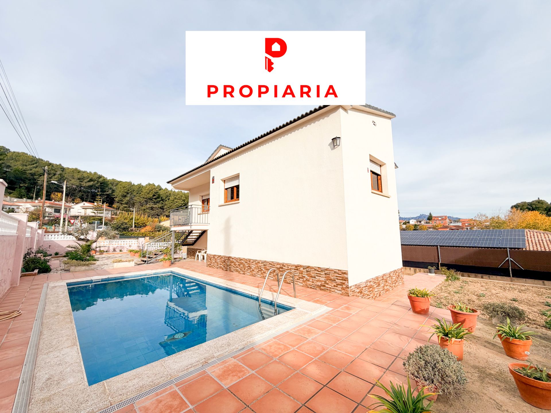 Vista exterior de Casa o xalet en venda en Piera amb Aire condicionat, Calefacció i Jardí privat