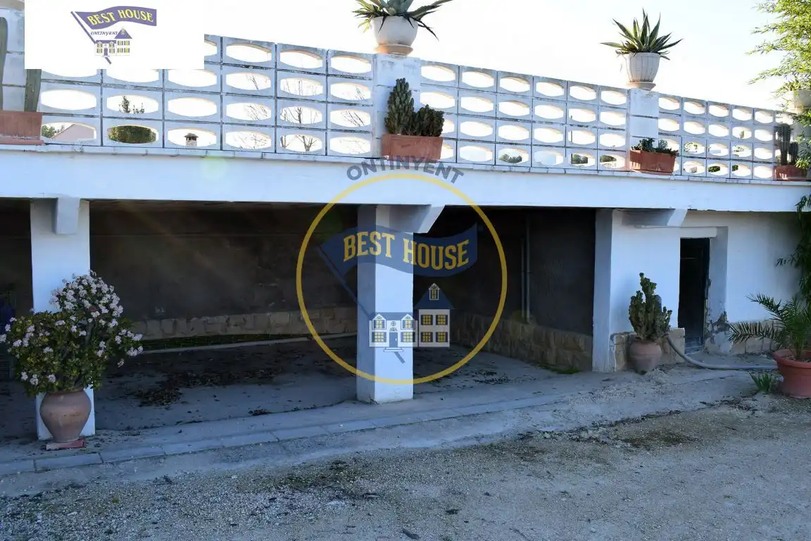 Vista exterior de Casa o chalet en venta en Ontinyent con Aire acondicionado, Jardín privado y Terraza