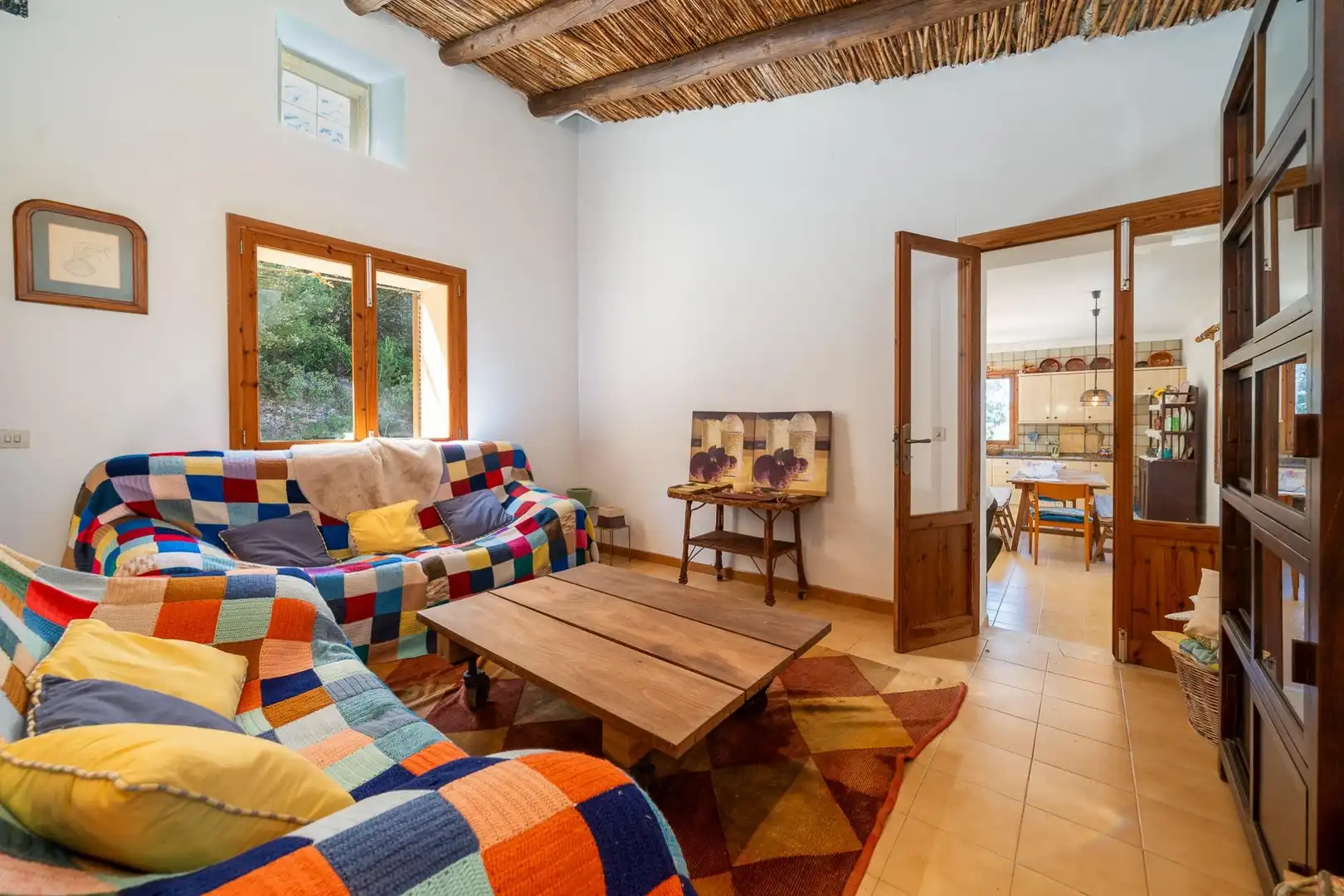 Sala de estar de Finca rústica en venta en Sant Joan con Jardín privado, Terraza y Trastero