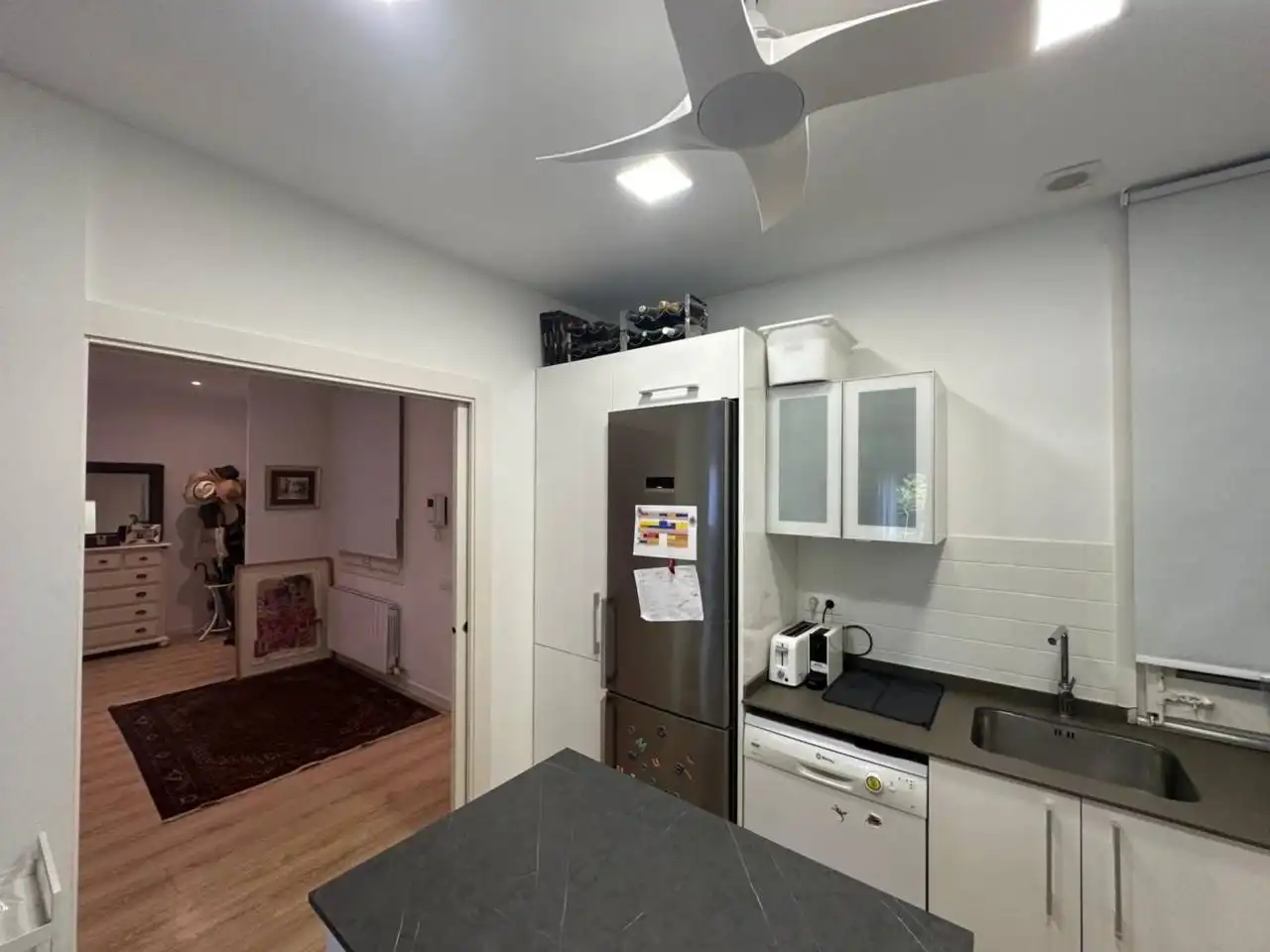 Cocina de Piso de alquiler en Barcelona con Aire acondicionado, Calefacción y Amueblado
