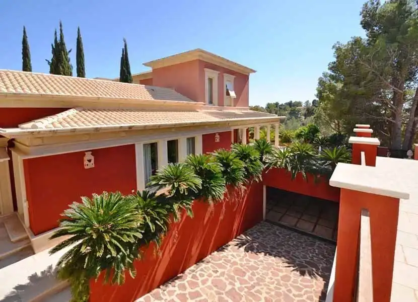Vista exterior de Casa o chalet en venta en Altea con Aire acondicionado, Jardín privado y Terraza