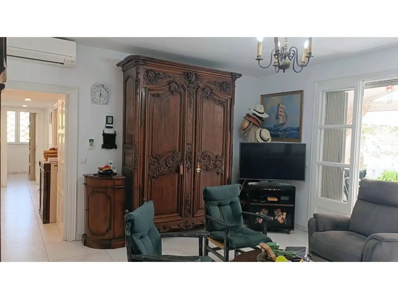 Sala de estar de Casa o chalet en venta en L'Escala con Aire acondicionado, Jardín privado y Terraza