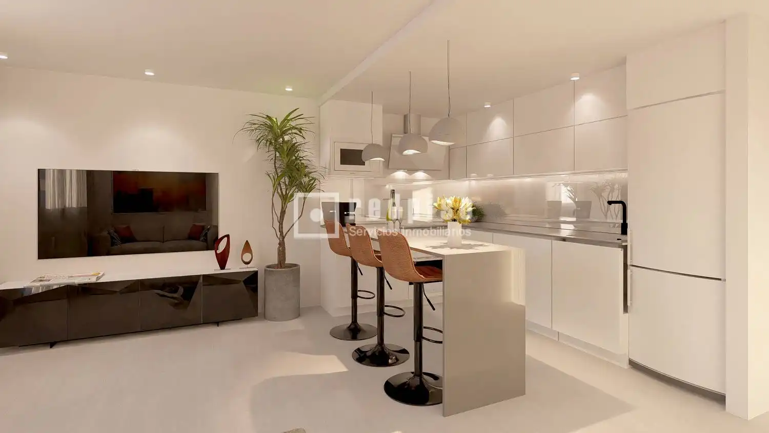Kitchen of Flat for sale in Rincón de la Victoria  with Air Conditioner, Heating and Private garden