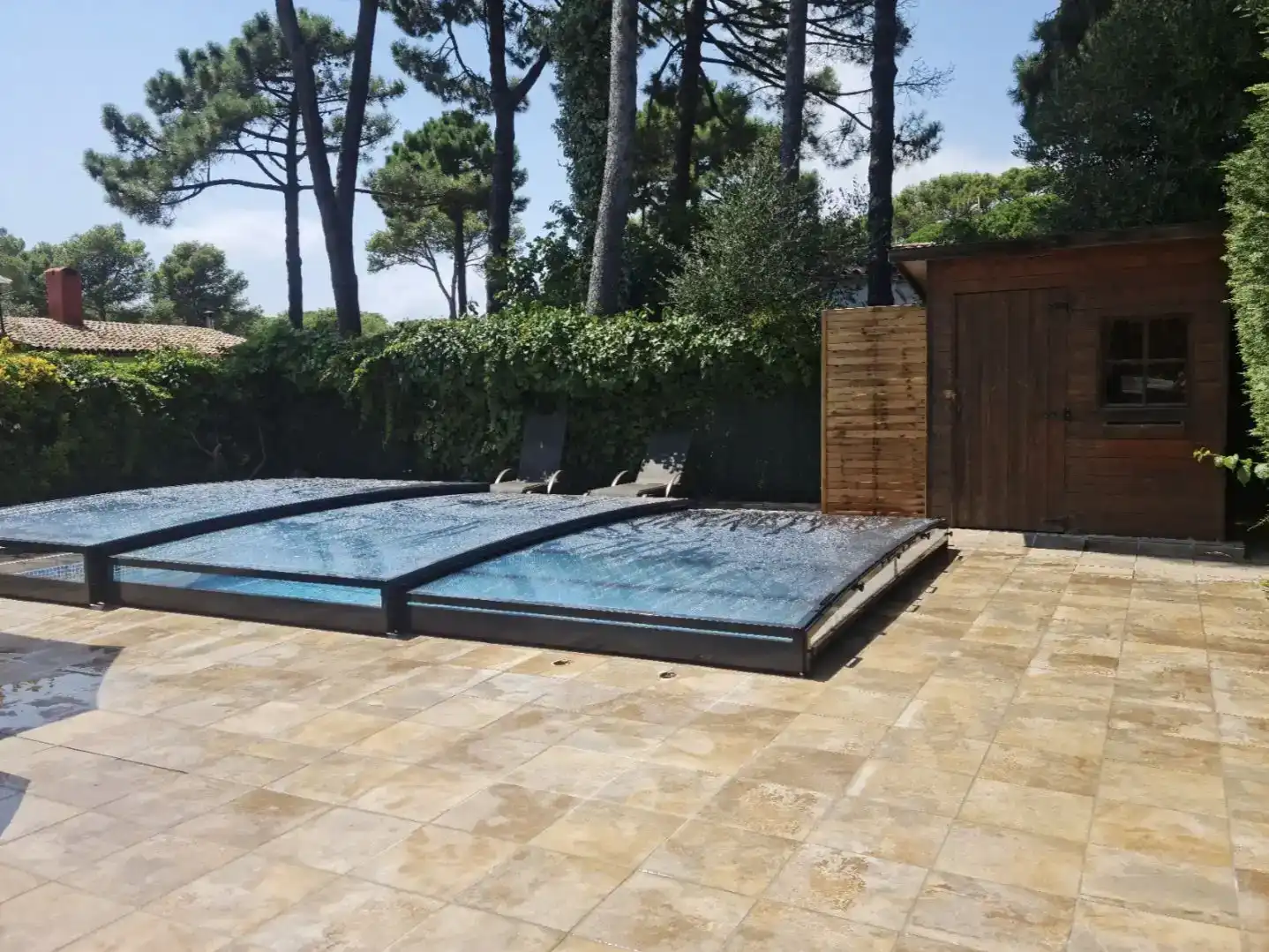 Piscina de Pis de lloguer en Begur amb Aire condicionat, Jardí privat i Traster