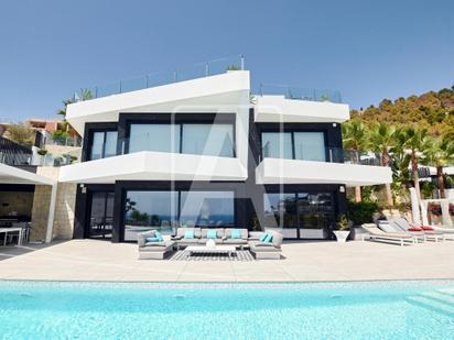 Vista exterior de Casa o xalet en venda en Benissa amb Aire condicionat, Terrassa i Piscina