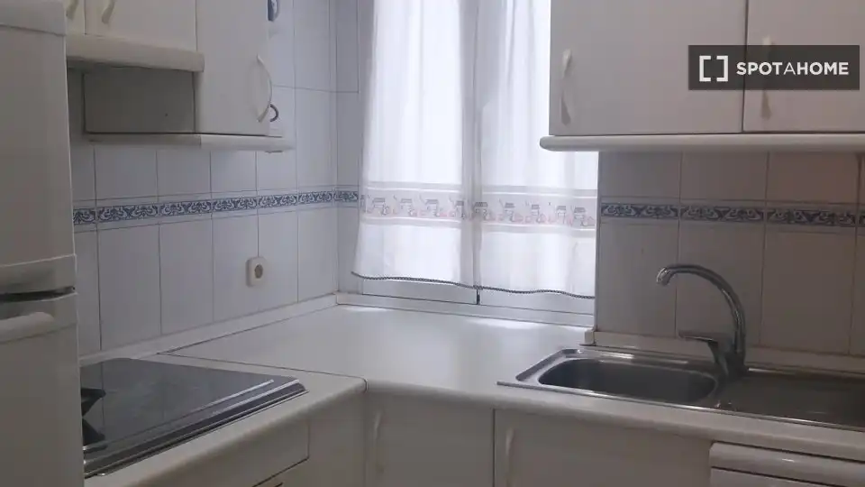 Kitchen of Flat for share in Madrid  with Air Conditioner, Heating and Terrace