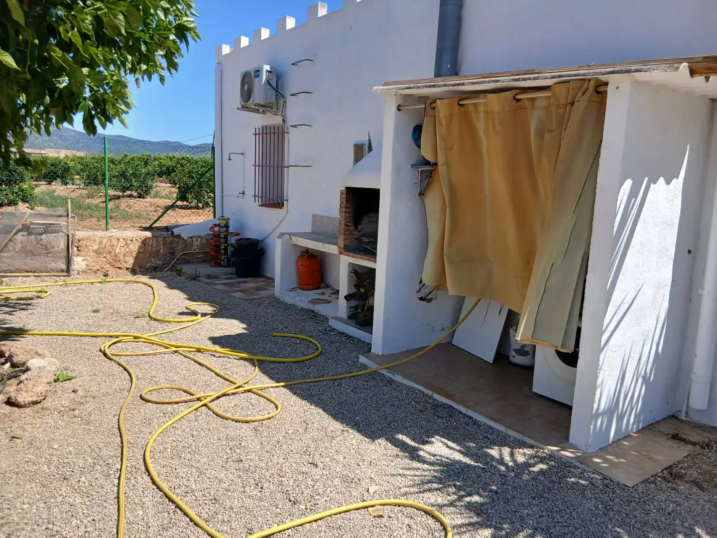 Jardín de Finca rústica de alquiler en Alcanar con Jardín privado, Terraza y Piscina