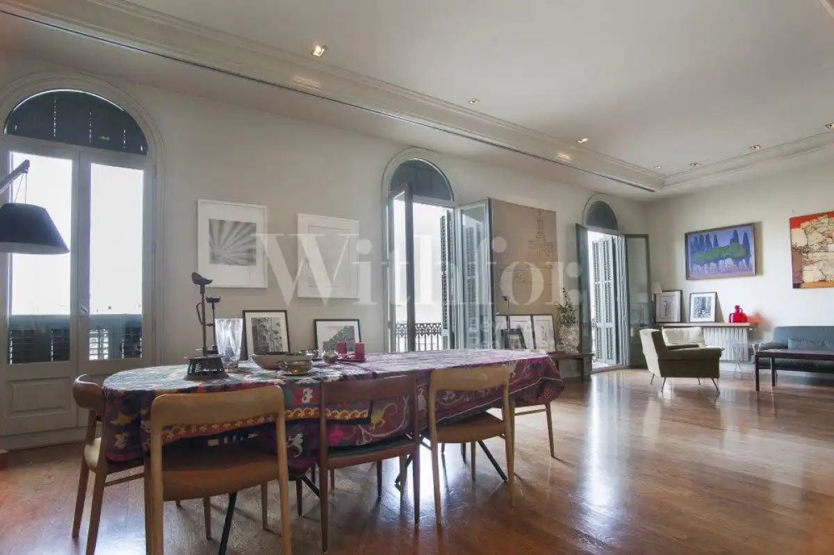 Dining room of Flat for sale in Barcelona  with Air Conditioner, Heating and Parquet flooring