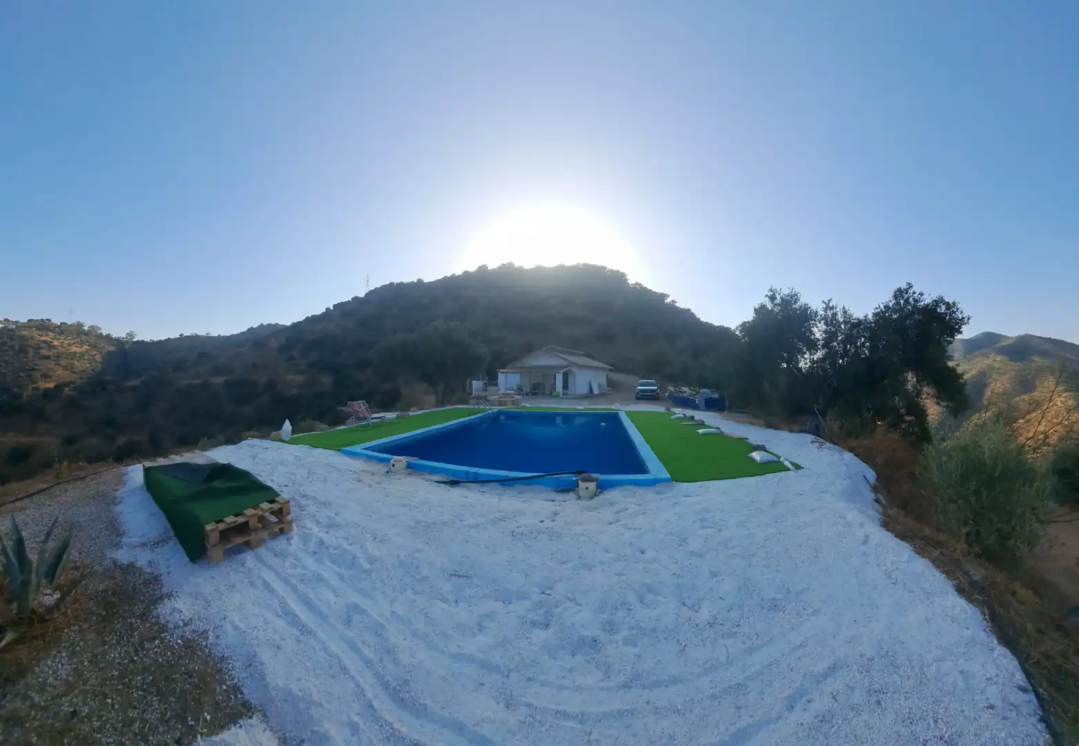 Piscina de Casa o xalet en venda en Málaga amb Moblat