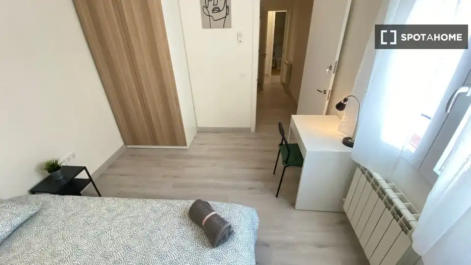 Habitación de Piso de alquiler en Madrid con Aire acondicionado, Calefacción y Amueblado