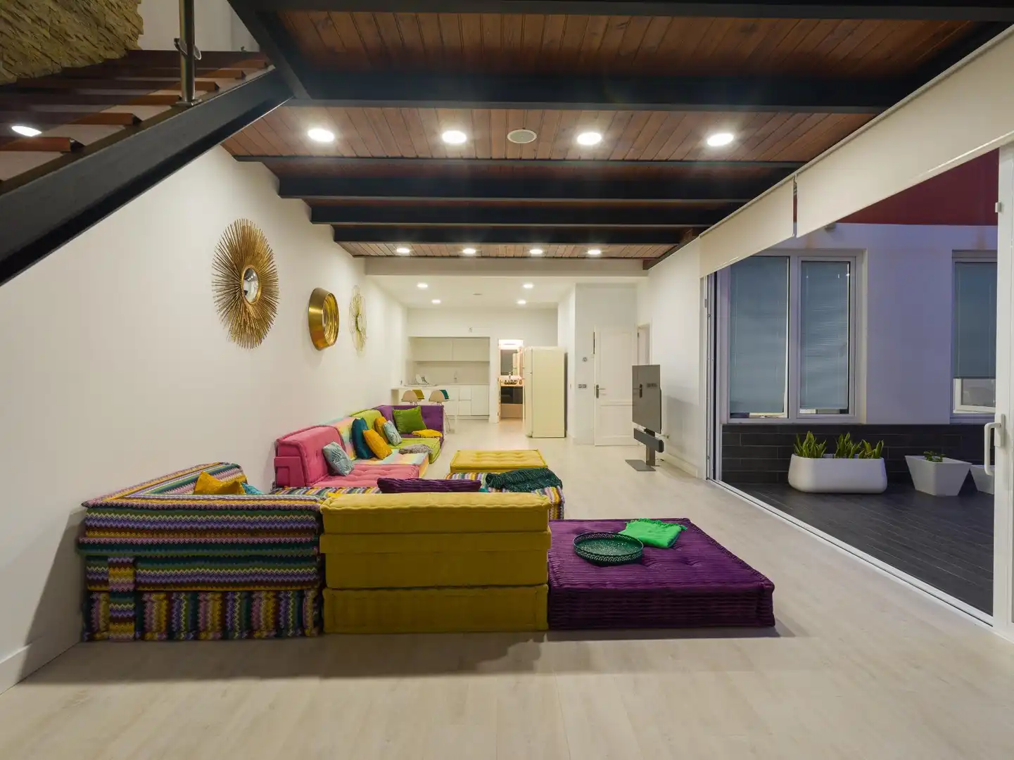 Sala d'estar de Casa adosada en venda en Las Palmas de Gran Canaria amb Jardí privat, Terrassa i Traster