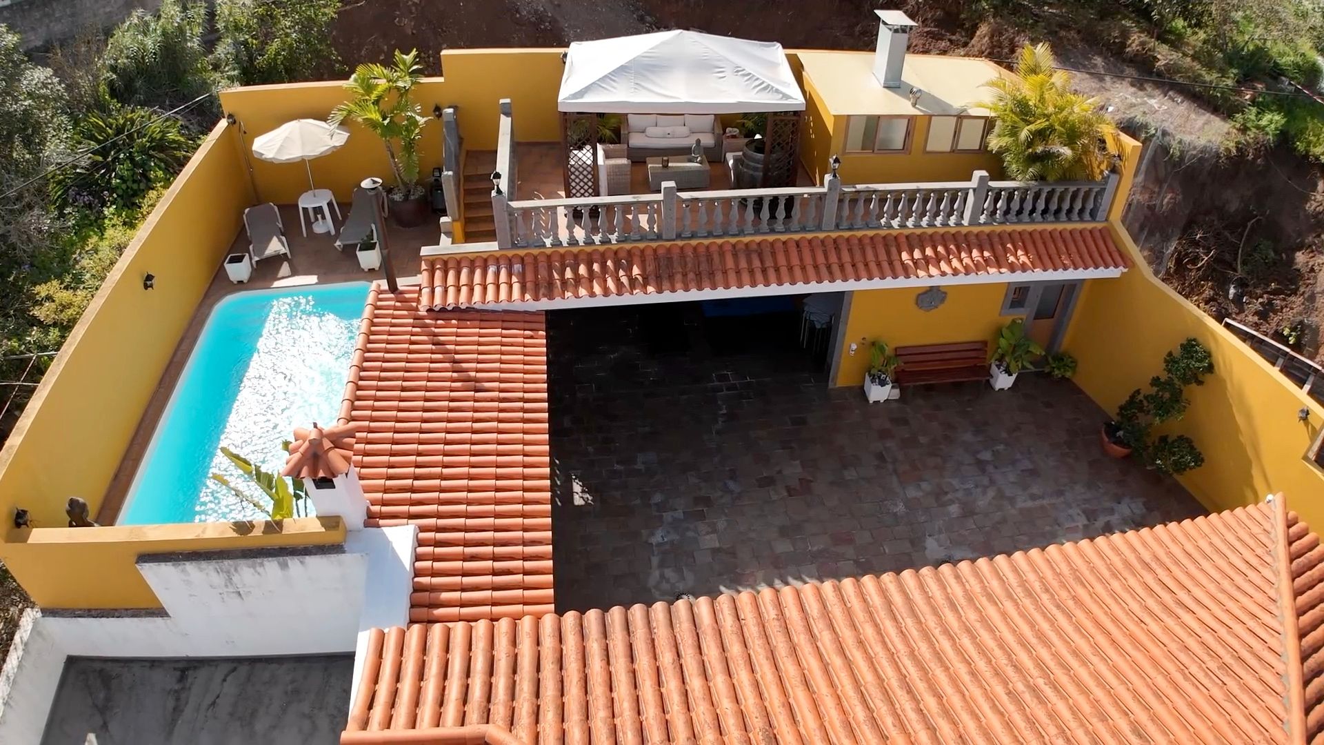 Vista exterior de Casa o chalet en venta en Firgas con Aire acondicionado, Terraza y Trastero