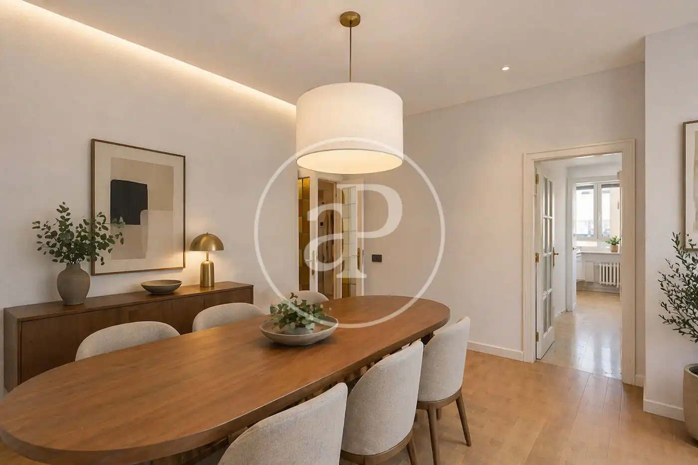 Esszimmer von Wohnung zum Verkauf in Barcelona mit Heizung und Privatgarten