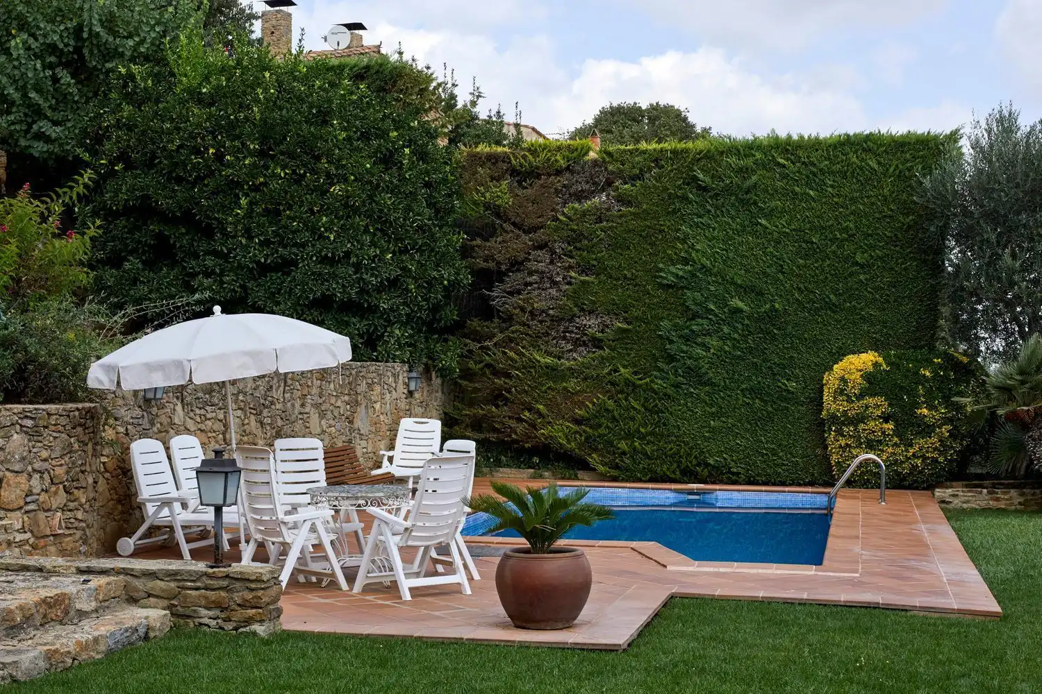 Terraza de Casa o chalet de alquiler en Madremanya con Aire acondicionado, Jardín privado y Terraza