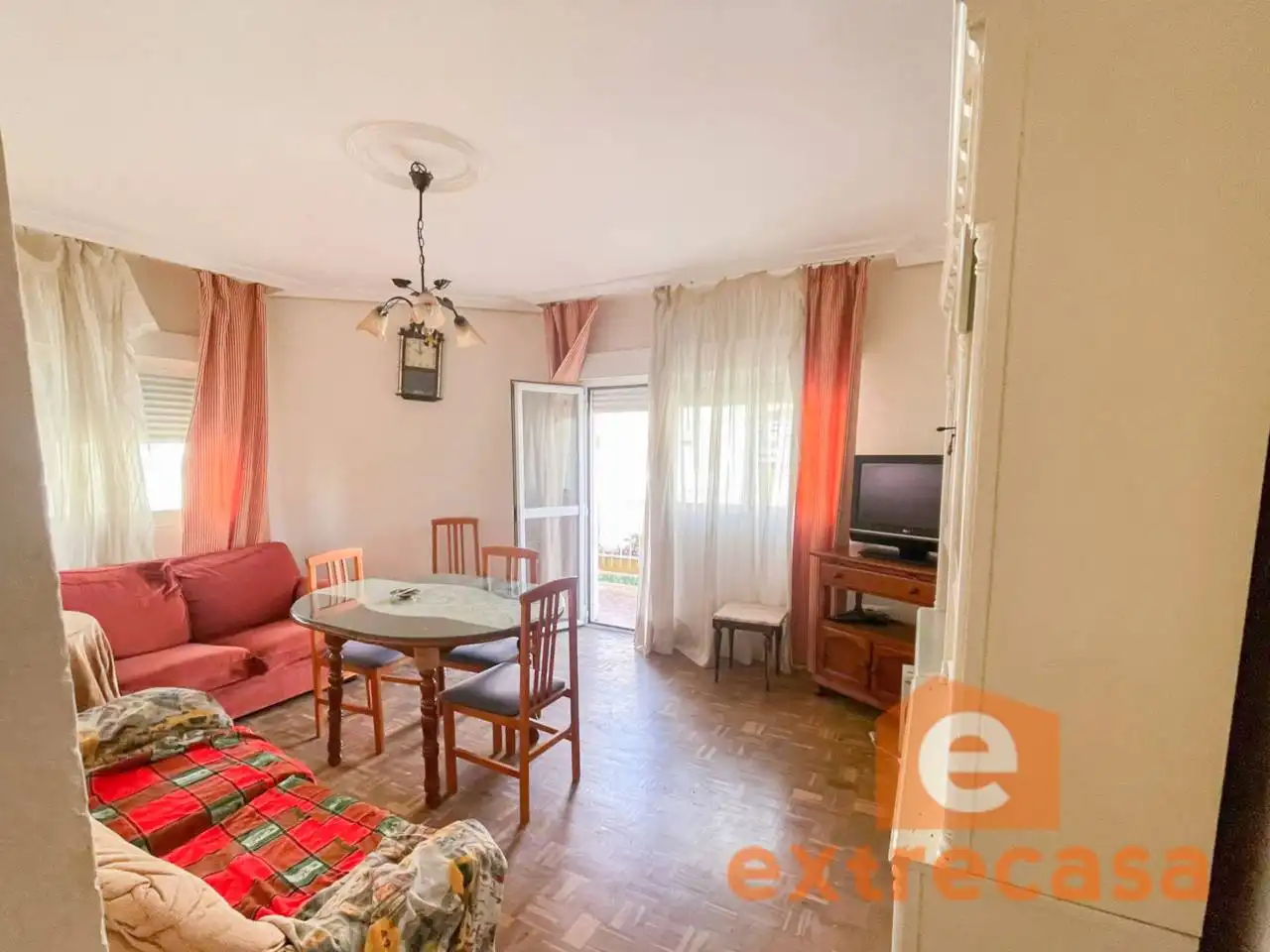 Living room of Flat for rent in Badajoz  with Furnished and Balcony